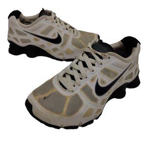 Nike Shox Shoes Turbo Running 5Y Boys Youth 454468-100 Black White EUC Sports